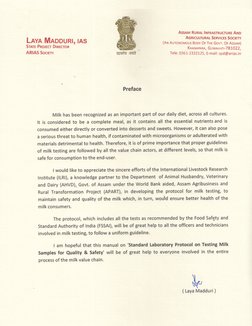 55
Standard Laboratory Protocol on Testing Milk Samples for Quality & Safety
