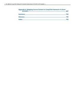 Appendix A: Mapping Course Content to CompTIA® Network+® (Exam
N10-007)......................................................