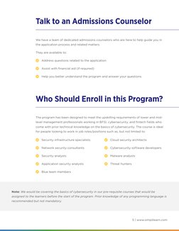 5 | www.simplilearn.com
Who Should Enroll in this Program?
Talk to an Admissions Counselor
The program has been designed to m