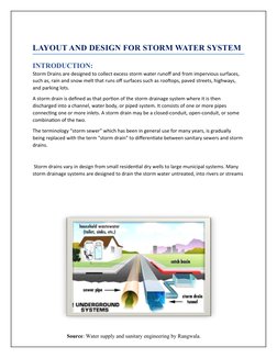 Storm Water System Design Layout | PDF | Storm Drain | Stormwater