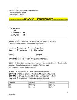 1 
ARUN P SINGH 
check p71(59) procedural encapsulation. 
check exceptions on 39  
check page 57,out ex.  
 
----------------