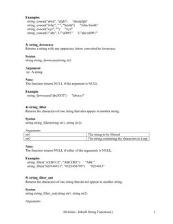 Ab Initio String Functions Overview | PDF | String (Computer Science ...