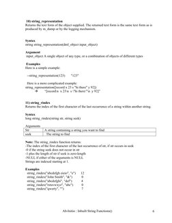 Ab Initio String Functions Overview | PDF | String (Computer Science ...