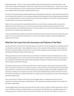 intellectual heritage… but still… it was simply created by simple men portraying their own simple values—or the
values of the