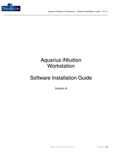 Aquarius Intuition Workstation - Installation Guide Reva | PDF ...