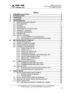 MEMORIA DE CÁLCULO 
CAJÓN COLECTOR DE RELAVES N°165  
NPI, MINERA ESCONDIDA 
 
CAD CAE INGENIERIA LTDA. – AVDA. BALMACEDA 2