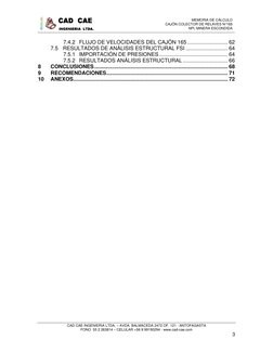 MEMORIA DE CÁLCULO 
CAJÓN COLECTOR DE RELAVES N°165  
NPI, MINERA ESCONDIDA 
 
CAD CAE INGENIERIA LTDA. – AVDA. BALMACEDA 2