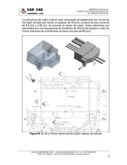 MEMORIA DE CÁLCULO 
CAJÓN COLECTOR DE RELAVES N°165  
NPI, MINERA ESCONDIDA 
 
CAD CAE INGENIERIA LTDA. – AVDA. BALMACEDA 2