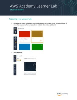 AWS Academy Learner Lab Guide | PDF | Command Line Interface | Computer ...