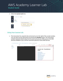 AWS Academy Learner Lab Guide | PDF | Command Line Interface | Computer ...