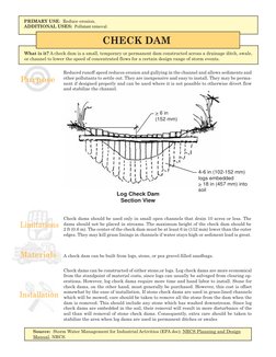 Stream Check Dam Design Check Dam Design and Installation Guide | PDF | Technology & Engineering