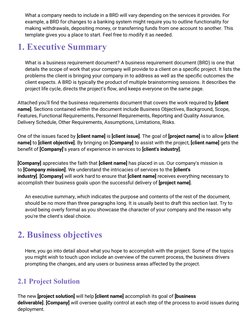 Business Requirements Document Template | PDF | Use Case | Data Model