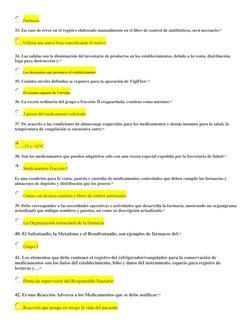Farmacia 
 
33. En caso de error en el registro elaborado manualmente en el libro de control de antibióticos, será necesario:
