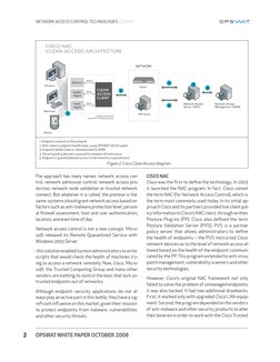 2
OPSWAT WHITE PAPER OCTOBER 2008
NETWORK ACCESS CONTROL TECHNOLOGIES CZARNY
The approach has many names: network access con­