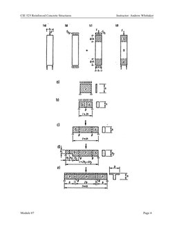 CIE 525 Reinforced Concrete Structures 
 
Instructor: Andrew Whittaker 
Module 07 
  
 
 
 
 
Page 4