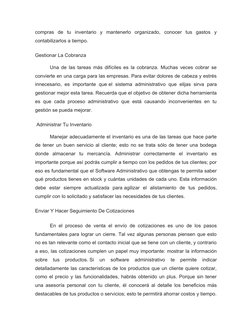compras  de  tu  inventario  y  mantenerlo  organizado,  conocer  tus  gastos  y
contabilizarlos a tiempo.
Gestionar La Cobra