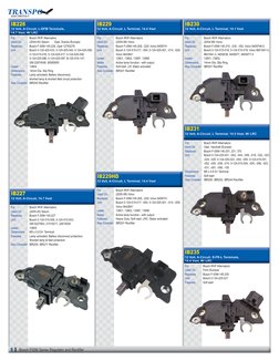 Bosch IR/IF Alternators	
(2005-99) Volvo	
Bosch F-00M-145-208, -229; Volvo 9459741	
Bosch 0-124-515-017, -054; 0-124-525-001,