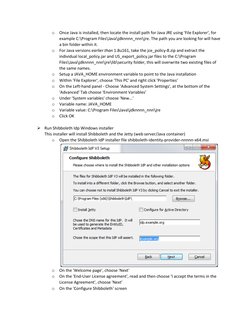 o Once Java is installed, then locate the install path for Java JRE using 'File Explorer', for 
example C:\Program Files\Java