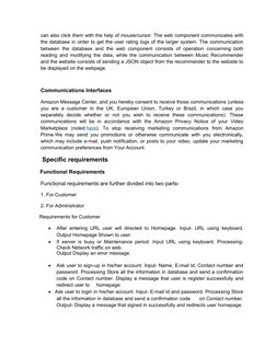 can also click them with the help of mouse/cursor. The web component communicates with
the database in order to get the user