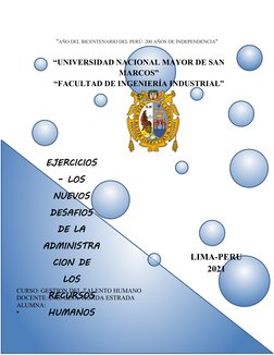 “AÑO DEL BICENTENARIO DEL PERÚ: 200 AÑOS DE INDEPENDENCIA”
“UNIVERSIDAD NACIONAL MAYOR DE SAN
MARCOS”
“FACULTAD DE INGENIERÍA