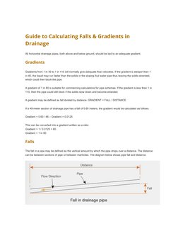 Drainage Pipe Slope Calculation Guide | PDF | Pipe (Fluid Conveyance ...