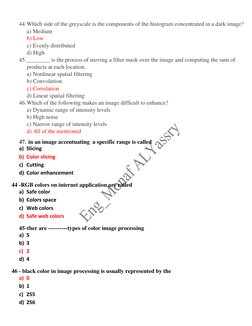 Digital Image Processing Exam Questions | PDF | Filter (Signal ...