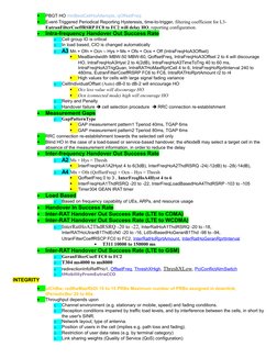 
PBGT HO minBestCellHoAttempts, qOffsetFreq

Event-Triggered Periodical Reporting Hysteresis, time-to-trigger, filtering co