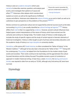 (https://en.m.wikipedia.org/wiki/File:History-Dielman-Highsmith.jpeg)Those who cannot remember the
past are condemned to rep