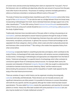 of certain texts and documents (by falsifying their claims to represent the "true past"). Part of
the historian (https://en.m