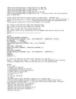 Long Running Concurrent Requests in Oracle | PDF | Pl/Sql | Sql