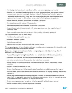 Excavation and Trenching Plan | PDF | Occupational Safety And Health ...
