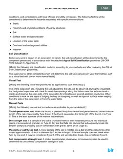 Excavation and Trenching Plan | PDF | Occupational Safety And Health ...