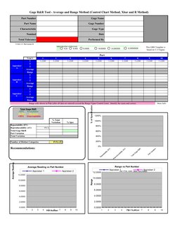 Gage R&R Excel Template Guide | PDF