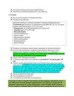 Obstetric History Taking Guidelines | PDF | Childbirth | Pregnancy