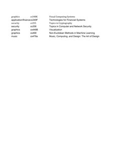 Stanford Computer Science Course List | PDF | Artificial Intelligence ...
