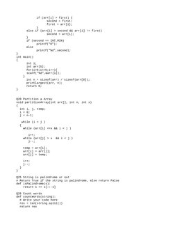 Code Quotient Coding Challenges | PDF | Pointer (Computer Programming ...