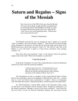 Regulus Sign Signs of the Messiah: Saturn and Regulus | PDF | Jesus | Sukkot
