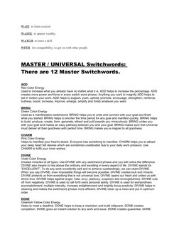 Switchwords List.pdf Essential Switchwords for Success | PDF | Professional Skills ...