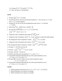 Multivariable Calculus Problem Set | PDF | Integral | Maxima And Minima