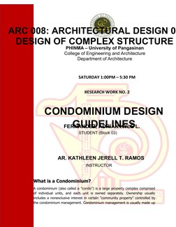 Condominium Design Guidelines Overview | PDF | Condominium | Road