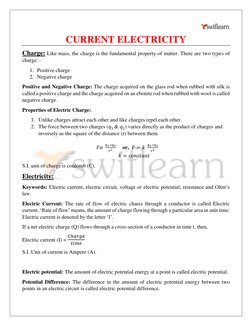 Current Electricity Overview and Concepts | PDF | Electrical Resistance ...