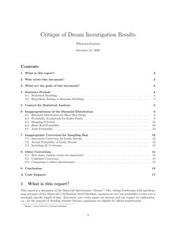 Critique of Dream Investigation Results
Photoexcitation
December 21, 2020
Contents
1
What is this report?
2
2
Who wrote this