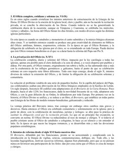 3. El Oficio completo, cotidiano y solemne (ss. VI-IX) 
Es en estos siglos cuando cristalizan los intentos anteriores de estr