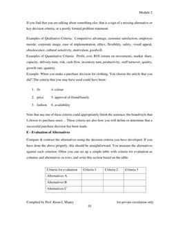 Module 2 
Complied by Prof. Kiran L Maney 
 
for private circulation only  
10 
 
 
If you find that you are talking about so