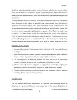 Module 2 
Complied by Prof. Kiran L Maney 
 
for private circulation only  
2 
 
 
identifying and understanding important as