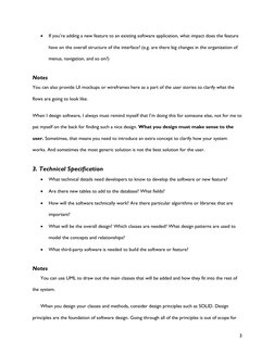 3 
• 
If you’re adding a new feature to an existing software application, what impact does the feature 
have on the overall