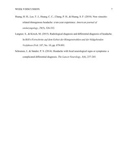 WEEK 9 DISCUSSION