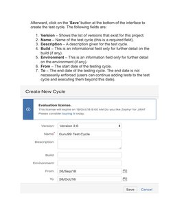Zephyr for JIRA Test Management Guide | PDF | Menu (Computing ...