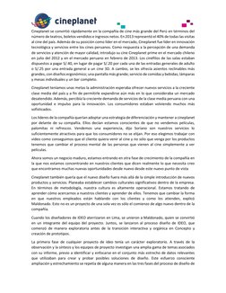 Cineplanet se convirtió rápidamente en