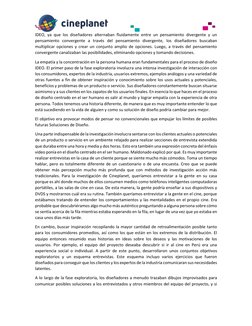 IDEO, ya que los diseñadores alternaban